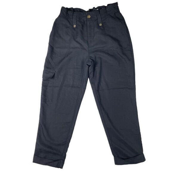 POPSUGAR Black Paper Bag Waist Lounge Pants Women’s Size Small - Picture 1 of 7